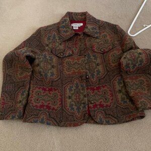 Vintage Paisley Coldwater Creek Blazer- Small Petite